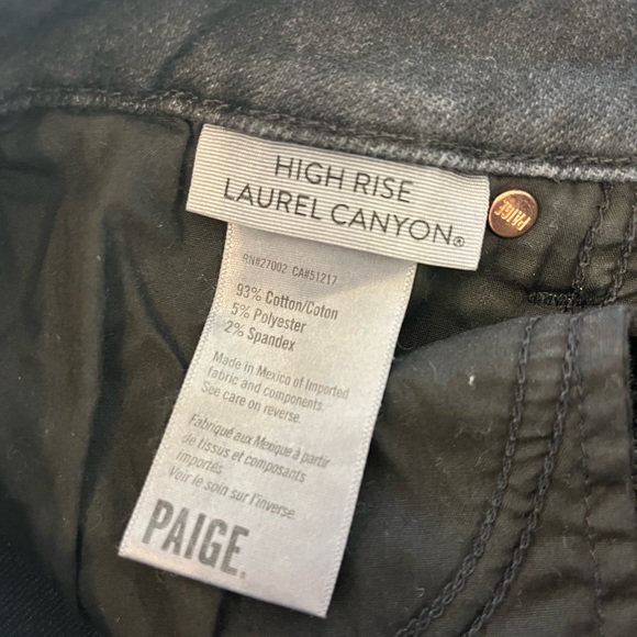 PAIGE black denim boot cut - Picture 3 of 3